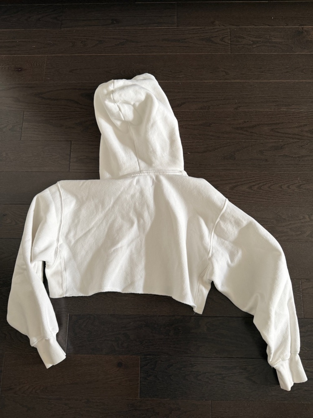 TNA white crop hoodie size 1 - Picture 2 of 3
